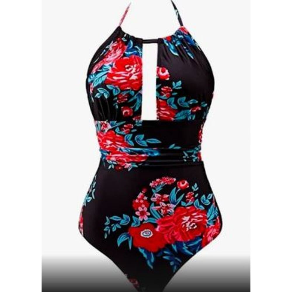 B2prity Women's One-Piece Backless Monkini - Large